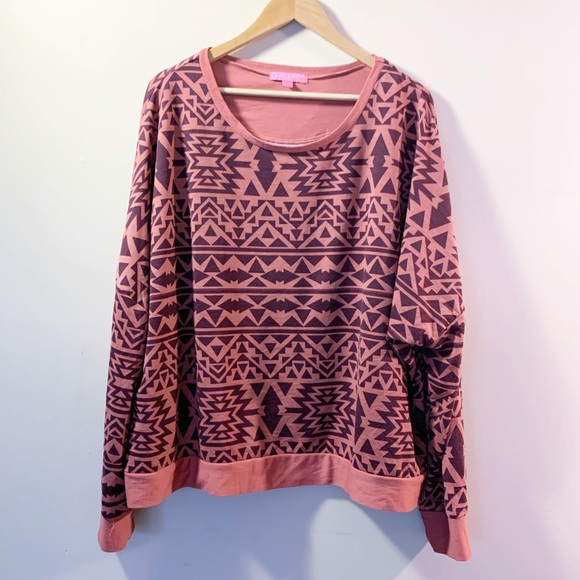 Curve Revolution Aztec/Tribal Print Longsleeve 3X - Picture 1 of 5